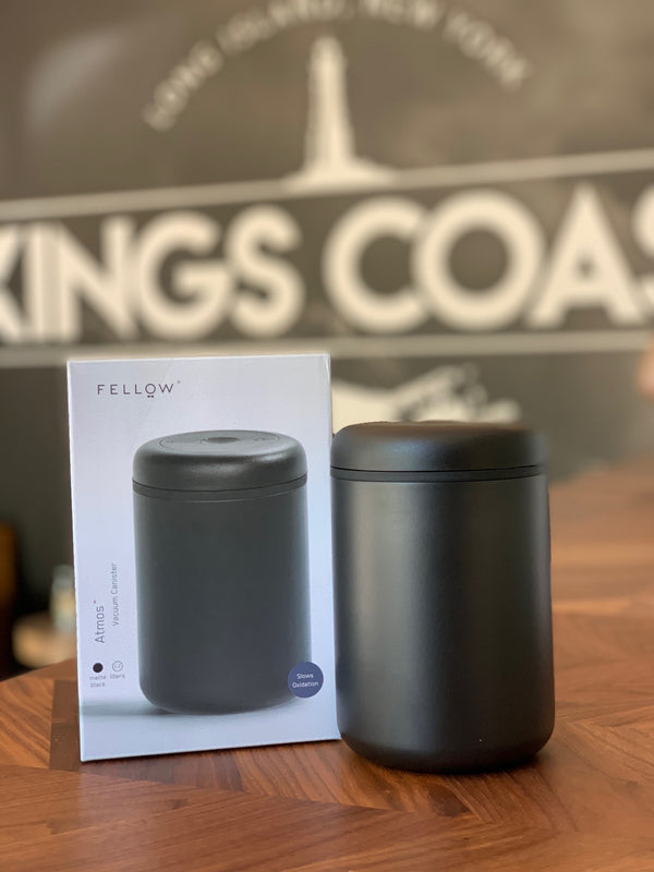 Fellow Atmos Vacuum Canister now sold by Kings Coast Coffee Company!
