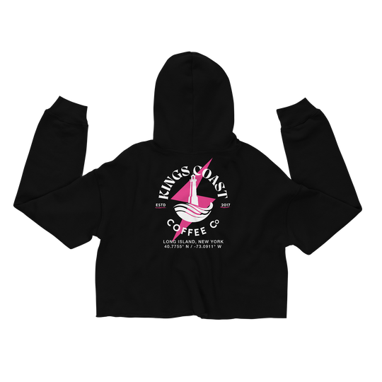 SIGNAL DROP 01 - Crop Hoodie