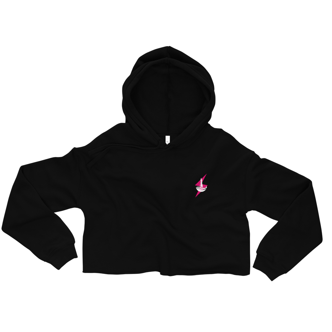 SIGNAL DROP 01 - Crop Hoodie